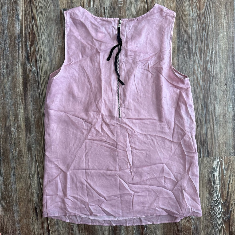 LOFT Blush Ruffle Front Blouse - Picture 4 of 5